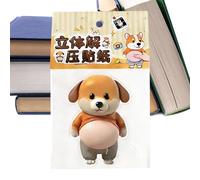 Autocollants 3D mignons - Autocollants décoratifs fins imperméables en forme de chiot 3D | Autocolants réutilisables mignons, pour les amis de la famille, intérieur et extérieur, planificateur de réf
