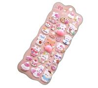 Autocollants 3D mignons - Jouets mignons en 3D, décalcomanies en forme de chat, décorations pour bouteille d'eau, pour adultes, agenda, cahier, scrapbooking, étui de téléphone, bouteille