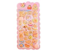 Autocollants 3D Mignons | Jouets Sensoriels Doux et Mignons 3D Capybara à Presser,Pour Cahiers Trousse Étui Tasse et Décoration,Pour Cahiers Trousse à Crayons Gourdes École et Activités