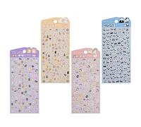 Autocollants 3D mignons - Panda de chien de chat mignon, décoration de planificateur de scrapbooking | Adorable Mini ensemble d'autocollants animaux 3D pour Journal, carnet de notes, téléphone,