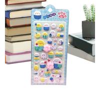 Autocollants 3D mignons sur le thème des empreintes de pattes d'animaux | Petits autocollants de dessin animé | Pour , filles, garçons, ordinateur portable, bouteille d'eau, scrapbooking