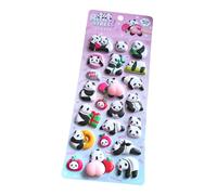 Autocollants 3D - Motif panda 3D - Transparent - Pour scrapbooking - Pour la famille, les amis, l'intérieur et l'extérieur - Réfrigérateur - Planificateur de maison, voitures, carnet de notes, boîte à