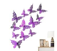 Autocollants 3D Papillon - Stickers Muraux, Décoration Amovible | Décoration De La Maison En Trois Tailles, Fête De Mariage Dans La Salle De Classe De La Chambre D'enfant, Conception Murale Créative E