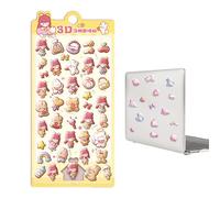 Autocollants 3D, petits autocollants 3D mignons | Décoration de scrapbooking décorative pour filles école chambre Halloween fête de Noël