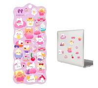 Autocollants 3D pour,Autocollant Animal Mignon Et Doux Pour Téléphone | Autocollants pour Bouteilles d'Eau | Pour Adultes, Loisirs Créatifs, Fête, Prix, École, Téléphone, Bouteille d'Eau, Ordinateur