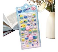 Autocollants 3D pour | Autocollant puissant sur le thème des empreintes de pattes | Petits autocollants mignons de dessin animé, pour, filles, garçons, ordinateur portable, bouteille