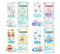 Autocollants 3D pour | Autocollants 3D mignons décoratifs amusants pour la pose de bâtiments | Pour les œuvres d'art Journalisant Scrapbooking Home Office School Class Party