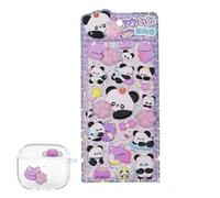 Autocollants 3D pour Coque de Téléphone - Décorations Autocollantes Panda Derrière | Décalques de Récompense Animaux | pour Étui Téléphone Scrapbooking Ordinateur Portable Bricolage Garçons Filles Fem