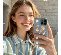 Autocollants 3D pour | Décalcomanie Mignonne Et Drôle Au Thème Alimentaire Transparent | Autocollants Pour Ordinateur Portable | Pour Récompense Scolaire Journal Agenda Téléphone Valise