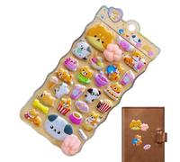 Autocollants 3D pour - Différents autocollants décoratifs | Mini autocollants animaux 3D pour skateboard, valise, tasse, enfants, adolescents, scrapbooking, journal C