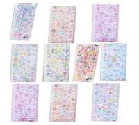 Autocollants 3D pour Enfants, 10 Feuilles 3D Stickers, Gommettes Colorées pour Scrapbooking, DIY, Fête et Récompenses (10pcs stickers)