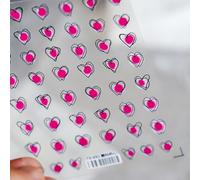 Autocollants 3d Pour Les Ongles Motif Coeur D'amour",Décalcomanies Pour La Journée De Léon,Coloré,Décoration De Manucure,"1 Pièce - Type Ts692
