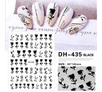 Autocollants 3d Pour Nail Art",Adhésifs Pour Manucure,Pétales Blancs,Aucune Fleur,Sakura,Poubelle,Destruction,"Andrflowers - Type Dh435black
