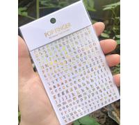 Autocollants 3d Pour Nail Art Avec 26 Lettres De L'alphabet Anglais",Décalcomanies Et Chiffres,"Outils De Décoration De Manucure - Type Wg719lsjin