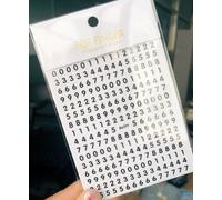 Autocollants 3d Pour Nail Art",Décalcomanies Pour Ongles,26 Lettres De L'alphabet Anglais,"1 Pièce #C