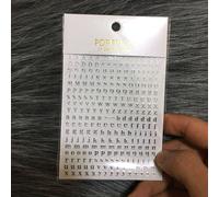 Autocollants 3d Pour Nail Art",Décalcomanies Pour Ongles,26 Lettres De L'alphabet Anglais,"1 Pièce #G