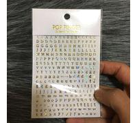 Autocollants 3d Pour Nail Art",Décalcomanies Pour Ongles,26 Lettres De L'alphabet Anglais,"1 Pièce #H