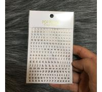 Autocollants 3d Pour Nail Art",Décalcomanies Pour Ongles,26 Lettres De L'alphabet Anglais,"1 Pièce #K