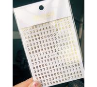 Autocollants 3d Pour Nail Art",Décalcomanies Pour Ongles,26 Lettres De L'alphabet Anglais,"1 Pièce #L