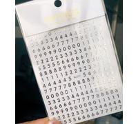 Autocollants 3d Pour Nail Art",Décalcomanies Pour Ongles,26 Lettres De L'alphabet Anglais,"1 Pièce #M