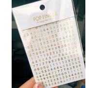 Autocollants 3d Pour Nail Art",Décalcomanies Pour Ongles,26 Lettres De L'alphabet Anglais,"1 Pièce #N