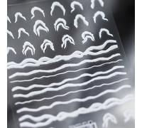 Autocollants 3d Pour Nail Art",Série Histoire De Mer,Vague,Décor Gravé,Eau,Nuage,Décorations,Décalcomanies,Design Japonais,"Coréen - Type Ts698