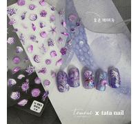 Autocollants 3d Pour Nail Art",Série Histoire De Mer,Vague,Décor Gravé,Eau,Nuage,Décorations,Décalcomanies,Design Japonais,"Coréen - Type Ta 063