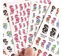 Autocollants 3d Pour Ongles, 1 Pièce, Art Chinois, Punk, Imperméable, Décoration, Coloré, Élément Dragon, Accessoires Pour Ongles