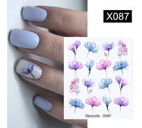 Autocollants 3d Pour Ongles Avec Fleurs Rouges",Lettres D'amour,Papillon Coloré,Cuir Oral Elu,Motif De Ligne,Décalcomanies,"Manucure - Type Water Decal X087