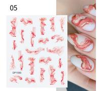 Autocollants 3d Pour Ongles Avec Fleurs Rouges",Lettres D'amour,Papillon Coloré,Cuir Oral Elu,Motif De Ligne,Décalcomanies,"Manucure - Type Dp1550