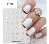 Autocollants 3d Pour Ongles Avec Fleurs Rouges",Lettres D'amour,Papillon Coloré,Cuir Oral Elu,Motif De Ligne,Décalcomanies,"Manucure - Type 5d-R037