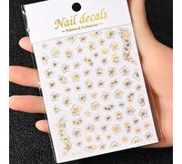Autocollants 3d Pour Ongles",Stickers Dor¿¿S,Soleil,Lune,¿¿Toile,Bronze,8x10cm,Laser,¿¿Toile,Lune,Design,D¿¿Calcomanie,Or,Argent,Auto-Adh¿¿Sif,"Curseur #N3