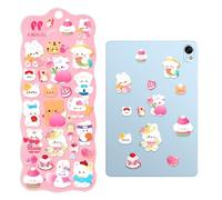 Autocollants 3D Pour Scrapbooking,Décalcomanie Douce Animaux pour Papeterie | Autocollants Pour Carnet | Pour Adultes, Loisirs Créatifs, Fête, Prix, École, Téléphone, Bouteille d'Eau, Ordinateur