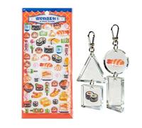 Autocollants 3D Pour Scrapbooking | Décalque Alimentaire Transparent Mignon et Drôle | Autocollants Scrapbooking - Pour Adultes École Journal Agenda Carnet Téléphone Valise