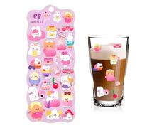 Autocollants 3D Pour Scrapbooking | Décalque Animaux Doux et Amusants pour Bagages - Autocollants pour Bouteilles d'Eau,pour les les Adultes l'Artisanat la Classe l'École le Téléphone la Valise la Bou