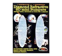 Autocollants 3d Réfractifs - 4r Quattroerre.It - Ovales Blancs - 25 X 95 Mm - 2 Pièces