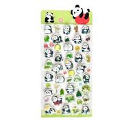 Autocollants 3D | Stickers Panda et Amovibles DIY | Autocollants Mignons Animaux Bulles DIY - Pour Filles Adultes Cadeaux Anniversaire Carnet Gourde Téléphone