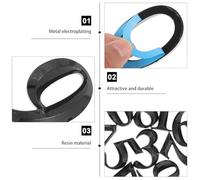 Autocollants 5 Cm 3d Chiffres 10 Pièces en Résine Noire