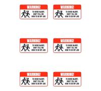 Autocollants : 50 mm, 6 pièces - Warning ! To avoid injury, don't tell me how to do my job, motif de mécanicien amusant