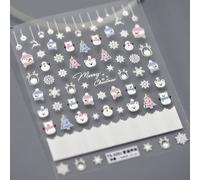 Autocollants 5d En Forme De Diamant Et Fleur Blanche Pour La D¿¿Coration Des Ongles",D¿¿Calcomanies Adh¿¿Sives En Acrylique,Style Japonais Exquis,Kawaii,Accessoires,"1 Pi¿¿Ce - Type 1pcs Ts-3251