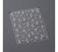 Autocollants 5d En Forme De Diamant Et Fleur Blanche Pour La D¿¿Coration Des Ongles",D¿¿Calcomanies Adh¿¿Sives En Acrylique,Style Japonais Exquis,Kawaii,Accessoires,"1 Pi¿¿Ce - Type 1pcs Tl-004
