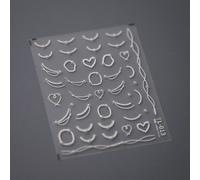 Autocollants 5d En Forme De Diamant Et Fleur Blanche Pour La D¿¿Coration Des Ongles",D¿¿Calcomanies Adh¿¿Sives En Acrylique,Style Japonais Exquis,Kawaii,Accessoires,"1 Pi¿¿Ce - Type 1pcs Tl-013