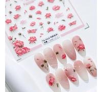 Autocollants 5d Pour Les Ongles",Motifs Griffe De Chat Rose Mignon,1 Pièce,Accessoires De Manucure,Décalcomanies Auto-Adhésives,"Style Japonais Kawaii - Type 1pcs Ts-3315
