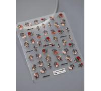 Autocollants 5d Pour Les Ongles",Motifs Griffe De Chat Rose Mignon,1 Pièce,Accessoires De Manucure,Décalcomanies Auto-Adhésives,"Style Japonais Kawaii - Type 1pcs Ts-3096
