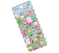 Autocollants à bulles - Autocollants amovibles mignons de dessin animé, décalcomanies amusantes pour scrapbooking, anniversaire, fête de Noël, journal, travaux manuels, étui de téléphone, tout-petits