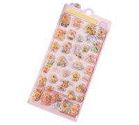 Autocollants à bulles, dessins animés drôles réutilisables - Autocollants décoratifs d'animaux pour travaux manuels | Pour enfants Housse de téléphone portable carnet bouteille anniversaire Noël fêtes