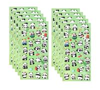 Autocollants à bulles, réutilisables et en forme de panda, autocollants mignons et réutilisables, pour, amis, intérieur et extérieur, réfrigérateur, planificateur, maison, voiture