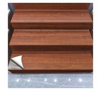 Autocollants à décoller et à coller pour marches d'escalier et rehausseurs d'escalier vintage en grain de bois auto-adhésifs pour escalier facile à installer pour décoration de maison et de bureau