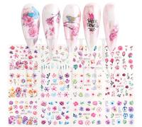 Autocollants À Eau Pour Décoration Des Ongles",Lettres D'amour,Motif Floral,Pour Inscription,Nail Art,Conseils Glbn1489-1500,"12 Pièces - Type [Bn2065]-2076