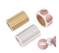 Autocollants à gratter 300 pièces/rouleau autocollants à gratter étiquettes autocollant de couverture de code secret autocollant auto-adhésif carte d'activité for le bricolage(Gold)